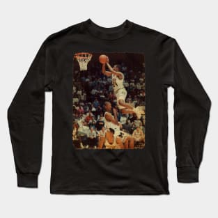 Jimmy King Dunks Over Jalen Rose Who is Sitting on Juwan Howard, Fab5 Long Sleeve T-Shirt